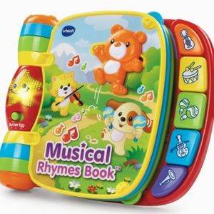 VTech Musical Rhymes Book, Red 1.74 x 8.76 x 7.48 Inches